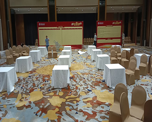 深圳宴会桌椅活动现场案例图