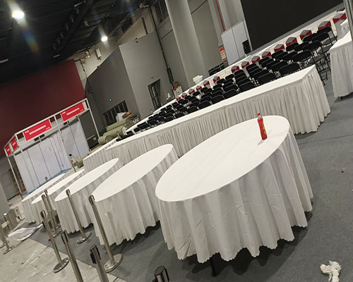 广州宴会圆桌椅活动现场案例图