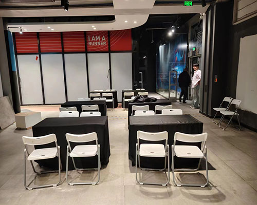 北京折叠桌椅活动现场案例图