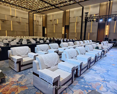 上海高档沙发桌椅桌椅活动现场案例图